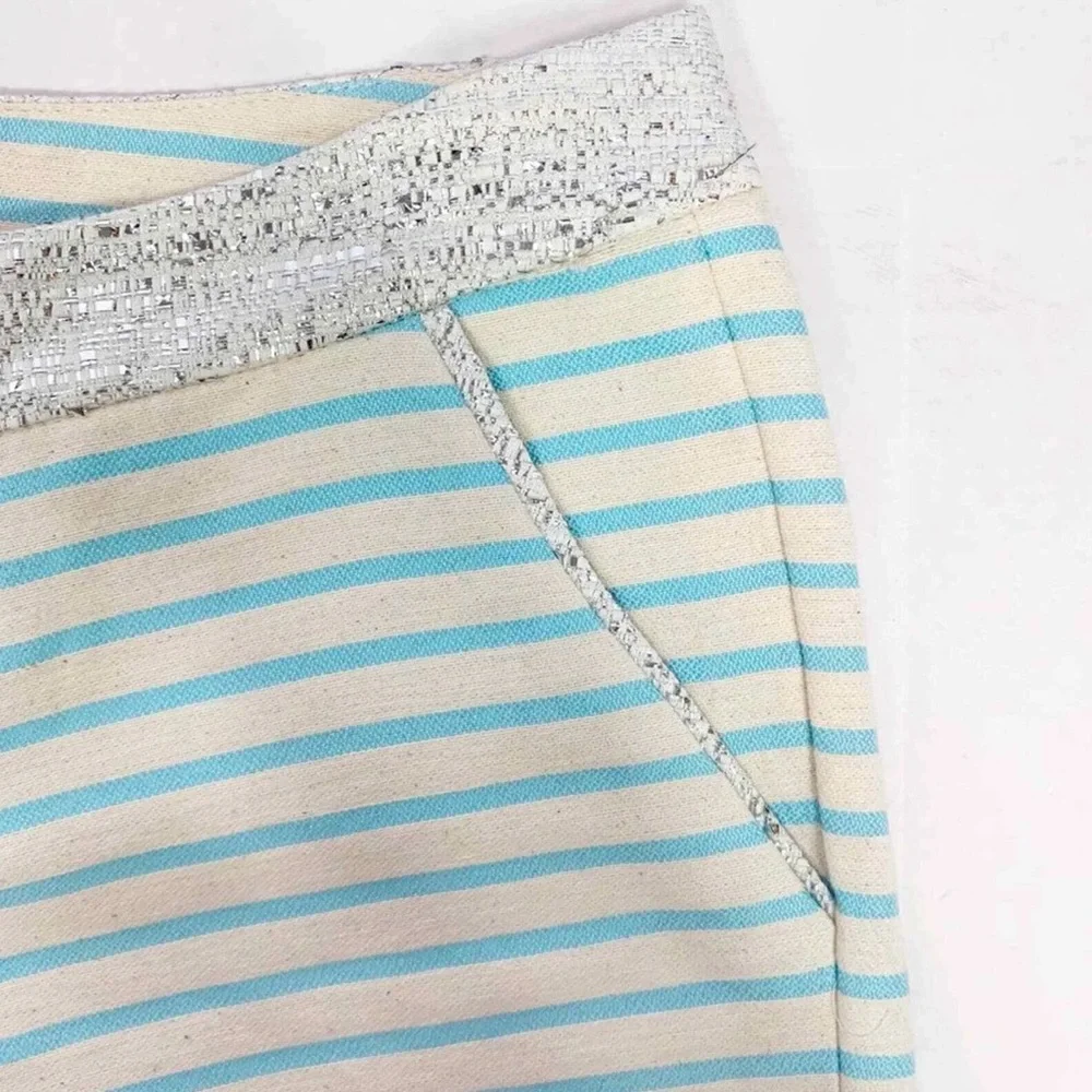 Lilly Pulitzer Callahan shorts blue horizon bay view metallic size 4